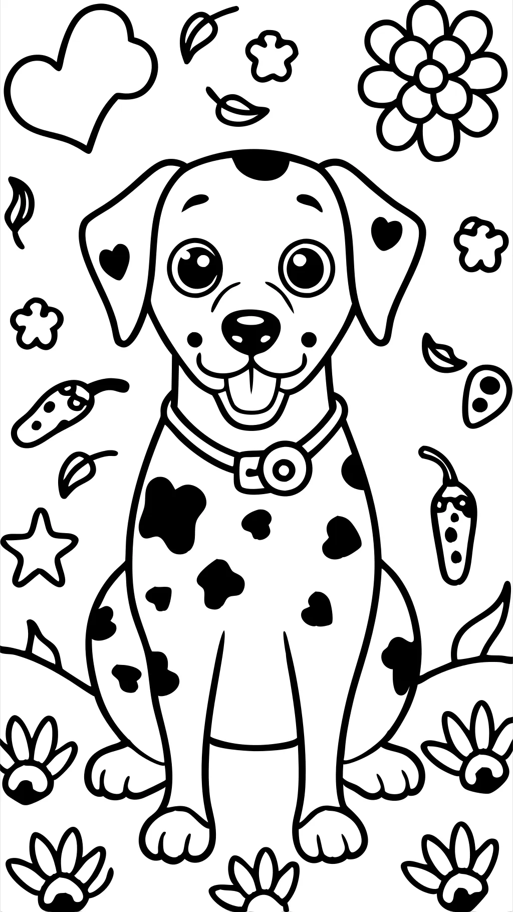 coloriage dalmatien